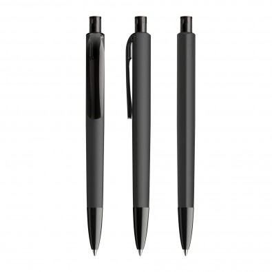 Prodir DS8 Soft Touch PRC Push Kugelschreiber Schwarz-Schwarz